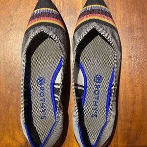 Rothy’s Points, Size 10.5, Inverse Stripe